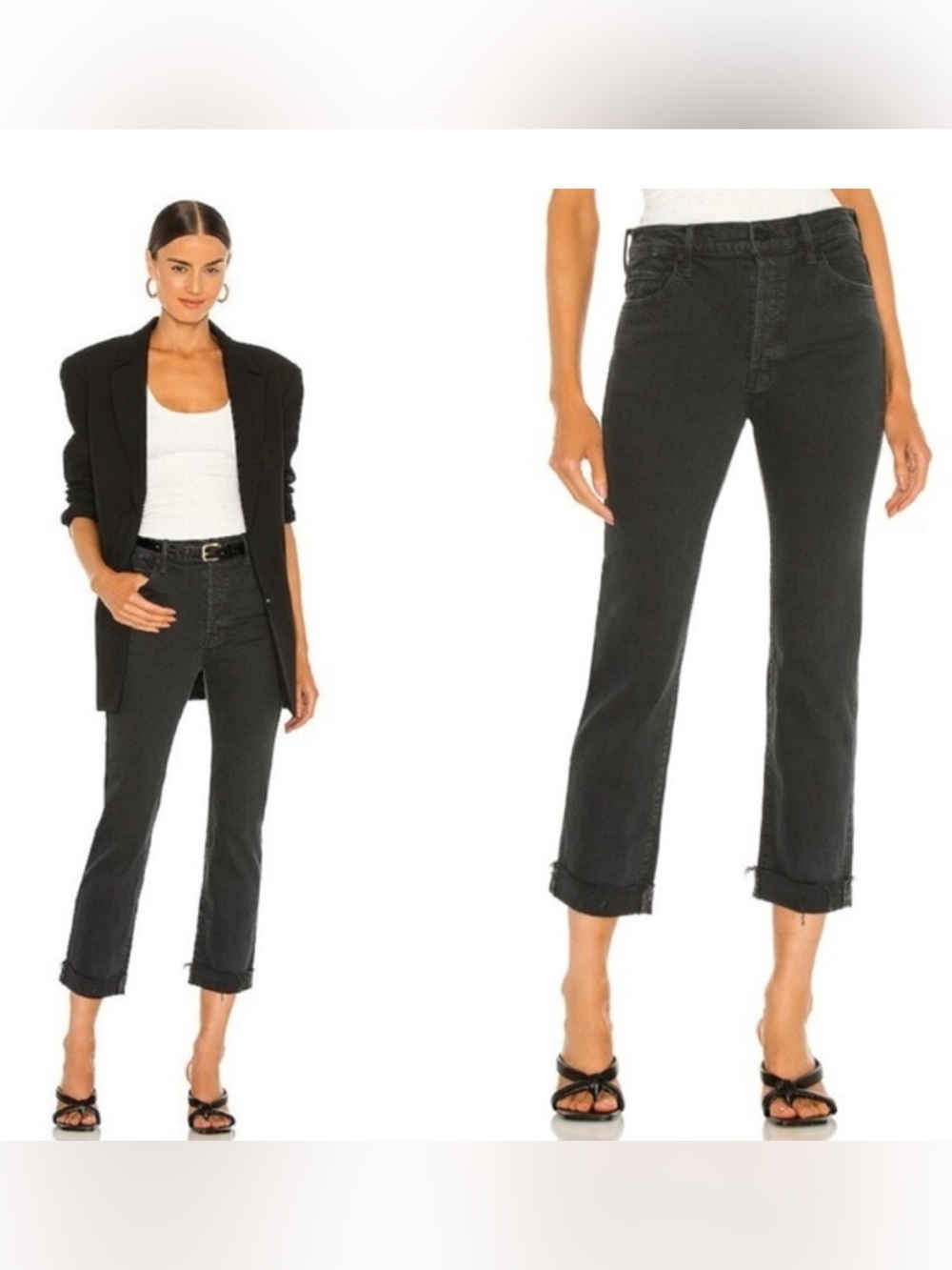 Mother Jeans The Scrapper Ankle Cuff in Who’s Sorry Now